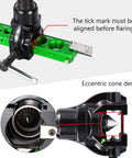 Bonvoisin HVAC flaring tool 1/4–3/4 in; green aluminum base with black clamp and built-in clutch limit piece.