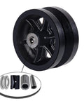 6x2 Inch V-Groove Cast Iron Wheel Heavy Duty 1000 Lb Capacity For Sliding Gates And Rolling Doors On V-Track Black Wheel