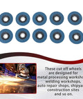 100 Pack 4-1/2 Inch 7/8 Inch Flap Discs 40 60 80 120 Grit Zirconia Type 29 Grinding Discs with text about uses
