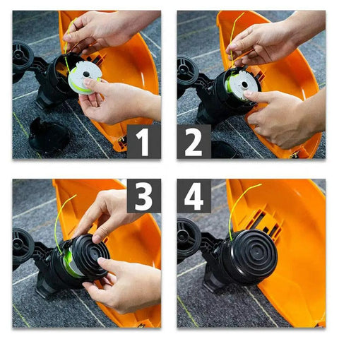 Trimmer Line Replacement Spool Kit Fits WG168 WG184 WG190 WG191 Auto Feed 20ft 0.080 Inch Refills with WA0037 Installed