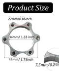 44mm Bicycle Hub Disc Brake Adapter Freewheel Threaded Mount To 6 Bolt Rotor Converter showing size dimensions and material