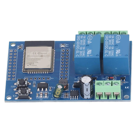 Dual Channel 5V Relay Module For ESP32 Maker Friendly, 4MB Flash Large Capacity Programmable Board with I/O and UART Ports