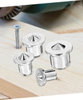 Pro Grade Stainless Steel Dowel Pin Set With Centering Pins For Precise Woodworking Alignment Cabinet And Bookshelf Positioning DIY Board Drilling Tool For Accurate Hole Transfer And Setup