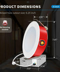 Product dimensions for 24 Pack 6 Inch Led Recessed Downlights 2 Hr Fire Rated Wet Ic Certified Dimmable Wafer Ceiling Lights.