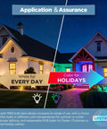 Solid Brass Outdoor Landscape Spotlights 12V Low Voltage LED Waterproof Garden Yard Up Lighting Bronze Finish Heavy Duty Brass Construction 6 Pack Without MR16 Bulb shown illuminating a house at night with color options for holidays.