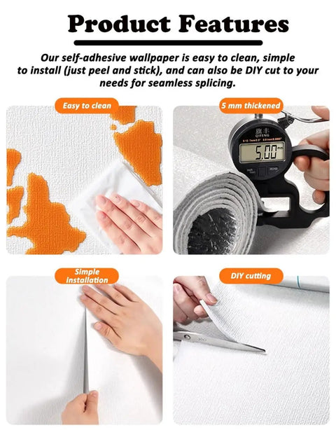Game Changing 5 Mm Thick Thermal Insulation Wallpaper Roll Self Adhesive Cold Wall Patch No Sweat Setup Real Deal Warmth Ultra Soft 3D Linen Texture Draft Blocker features DIY cutting and easy cleaning.