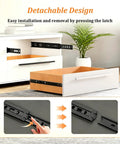 Beefy Heavy Duty 100 Lbs Drawer Slides With 3 Section Full Extension Smooth Quiet Ball Bearing Black Side Mount Glides demonstration