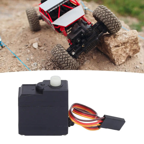 Heavy Duty RC Gear Servo 6315 17Kg Torque Digital Steering Motor For Scy 16102Pro upgrade with wiring, shown on off-road vehicle.