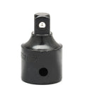 Half Inch Drive Impact Adapter One Half Inch Female To Three Eighths Inch Male For Impact Drivers Beefy Pro Grade Black Oxide Coated Laser Marked ANSI And ASME Certified Heavy Duty Tool Accessory