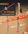 SakerPlus foldable drywall cutting tool in red with dual-scale ruler; cuts 1/4, 3/8, 1/2 in boards.