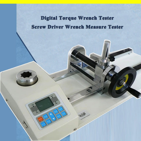 Pro Grade Digital Torque Wrench Calibrator Benchtop Tester With 200.00 And 0.01 Nm Precision, 2000 Hz, Built For Testing Preset Torque Wrenches, Torsion Screwdrivers, And Tightening Force Instruments, White Finish, benchtop tester with display