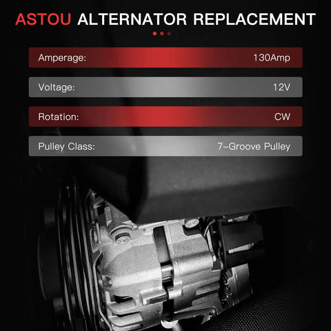 130 Amp High Output Alternator For Honda Accord 2008 2012 And Acura TSX 2009 2014 2.4L L4 Reliable Replacement With Easy Install