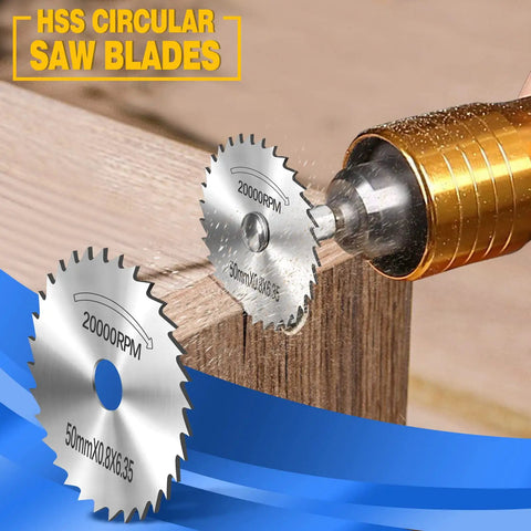 Cutting Wheel Kit For Dremel Rotary Tool, 44 Pc Set With Diamond Cutting Wheels, HSS circular saw blade cutting wood