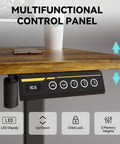 Sleek 48 Inch Electric Height Adjustable Standing Desk With Powerful Motor For Gaming And Office Setup Smooth Ergonomic control panel with LED display.