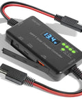 10A MPPT Solar Charge Controller For 12V Off Grid Systems With LCD display, input and output cables, and Type C charging port