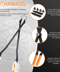 26in Internal Retaining Ring Pliers for GM Transmissions with long handles and orange rubber grips. Large snap ring pliers with straight tips.