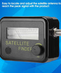 All In One Satellite Finder Kit With LNB To REC Connector And Signal Strength Meter For Fast Dish Alignment close-up view