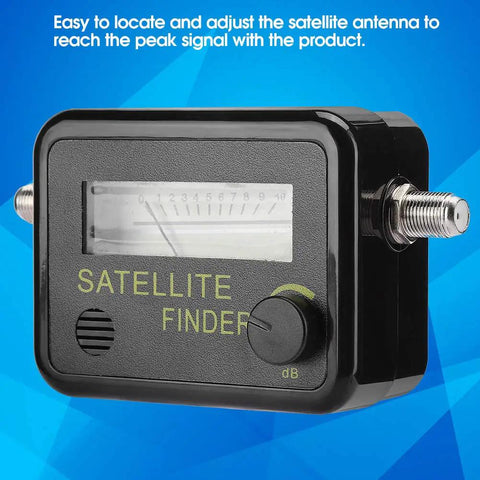 All In One Satellite Finder Kit With LNB To REC Connector And Signal Strength Meter For Fast Dish Alignment close-up view