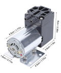 Brushless 12V DC Vacuum Pump Delivers Knockout Suction At 5 Liters Per Minute For Brake Bleeding And Rv Service, compact motor details.