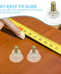 No Tools Needed Screw On Furniture Glides With Strong Suction Cups For Wooden Chairs And Other Furniture Protect Floors In Home And Office Use Easy Install No Drill Required