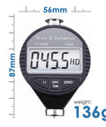 Portable Digital Hardness Tester 0 To 100 HD Shore D Durometer With Large LCD Display For Rubber Tires Plastics Thermoplastics Flooring And Bowling Balls Data Hold Zero Calibration Button Boss Level Accuracy Easy No Brainer To Use, 87x56x25mm, 136g