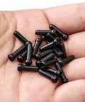 48Pcs Bike Cable End Crimps Set for MTB and Road Bike, Must Have for Every Rider, Alloy Brake and Shifter Caps in Hand