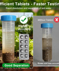Efficient soil testing tubes from 4 In 1 Soil Test Kit For Lawns And Gardens, Check PH Nitrogen Phosphorus And Potassium, 40 Tests.