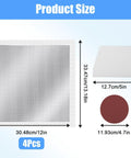 DIY Wall Repair Kit No Pro Needed With 4 Large 12 Inch Self Adhesive Mesh Patches Heavy Duty Metal Patch Tools Scraper And 2 Sandpapers