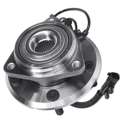 2 Front Wheel Bearing Hubs For Jeep Wrangler 2007 2008 2009 2010 5 Bolt Front Hubs With 4 Wheel ABS Replacement Kit Easy Bolt On Front Hub Assembly Set