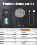 Product accessories of Six Pack Brushless Servo Upgrade Kit For SO ARM Robotic Arm with servo, screws, and wiring harness