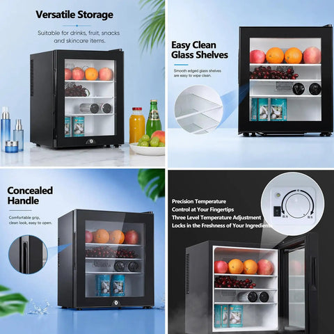 30 Liters Upright Freezer With Door Lock Compact Single Door Design Energy Efficient Chill Zone Clutch for frozen storage.