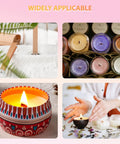 Dope Cherry Wood Candle Wicks Kit For DIY Candles, 100 Pcs, long lasting flame, paraffin, soy, beeswax crafts, widely applicable