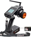 5 Channel 2.4GHz RC Transmitter And Receiver Combo With Gyro Stabilization For Smooth Boss Mode Control FHSS Anti Interference Surface Remote displayed