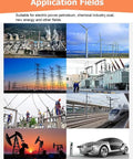 Various industries using Workhorse Telescoping High Voltage Rescue Hook Kit For Substations, Insulated Fiberglass Extendable Pole.