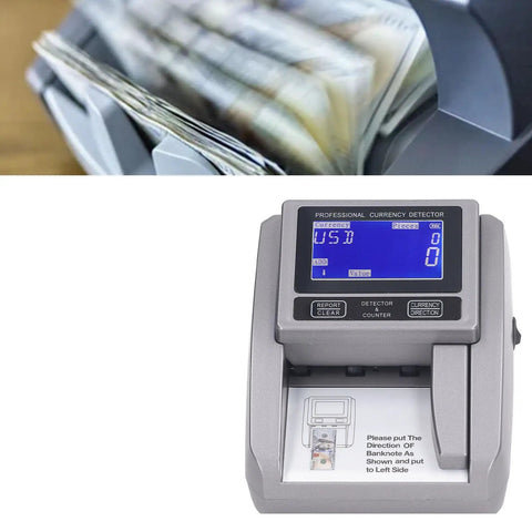 Cash Denomination Money Detector Machine With Infrared, Magnetic And MT Detection For Bills, Ultra Fast 0.5 Second Per Note