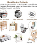 Universal Booster Wheel Kit For Tripp Trapp High Chairs By Stokke Featuring 360 Degree Swivel Casters With Safety Locks