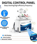 Clean As A Whistle And Built Different For Gritty Grime 40 Khz Ultrasonic Cleaner With Degassing, digital control panel features.