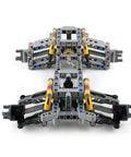 DIY Four Wheel Drive RC Car Chassis Kit With Independent Suspension System showing differential gear and steering axle setup