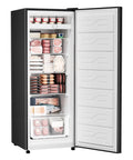 Big Boy 7 Cu Ft Upright Freezer And Convertible Refrigerator Combo With Legit Cold Storage For Bulk Meal Prep And Weekend Drinks, full of organized frozen foods.