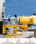 Heavy Duty Magnetic Drill Press With Portable Design For Metal Fabrication, showcasing high-precision spindle and metal body.