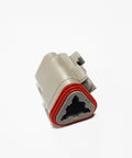 Premium 3-Way Female Connector Housing Pack Of 500 Bullyproof for trucks, showcasing durable gray housing with red seal.