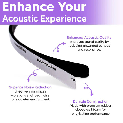 Gotta Have Sound Deadening Foam Tape Closed Cell Acoustic Rubber Insulation Strip, shown for superior noise reduction and durability.