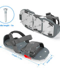 Epoxy Floor Spiked Shoes For Garage Fully Assembled Gunite Shoes With Three Quarter Inch Short Spikes Pro Grade Grip Keep Epoxy Smooth And Bubble Free While You Move Steady On Wet Floors Gray
