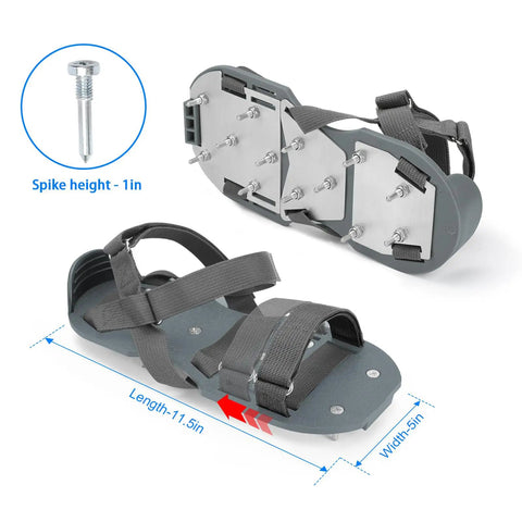 Epoxy Floor Spiked Shoes For Garage Fully Assembled Gunite Shoes With Three Quarter Inch Short Spikes Pro Grade Grip Keep Epoxy Smooth And Bubble Free While You Move Steady On Wet Floors Gray