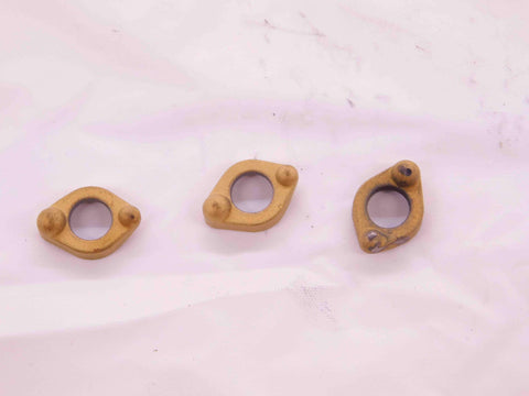 Four Piece Insert Clamp Set For Indexable Tooling And Hardware Spare Parts Top Shelf Replacement Clamps, gold-colored parts.