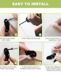 Six Pack Anti Tip Wall Anchors for Furniture installation guide steps using tools and brackets