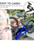 Person using Pro Grade Bike Needle Driver Hydraulic Hose Fitting Insert Tool For Brake Systems, shown in detailed inset