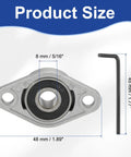 Industrial Grade Heavy Duty Pillow Block Bearing Set Of Four Self Aligning Insert Bearings With Zinc Alloy Steel Housing