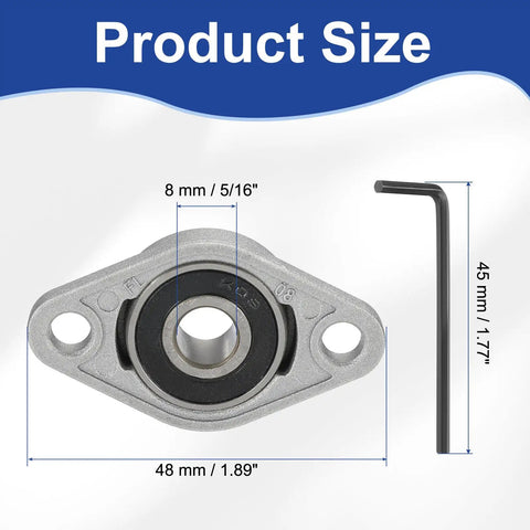 Industrial Grade Heavy Duty Pillow Block Bearing Set Of Four Self Aligning Insert Bearings With Zinc Alloy Steel Housing