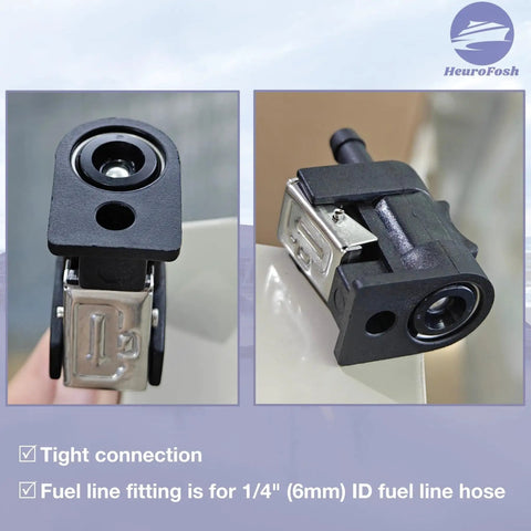 Close-up of 6Mm Fuel Line Connector Kit for Yamaha Outboard Engines Engine Side and Tank Side Female 6Y1-24305 6G1-24305